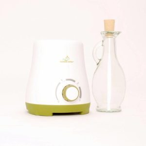 Oliewarmer met karaf glas